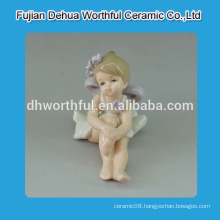 Beautiful cute angel statues,ceramic angel ornaments for wholesale